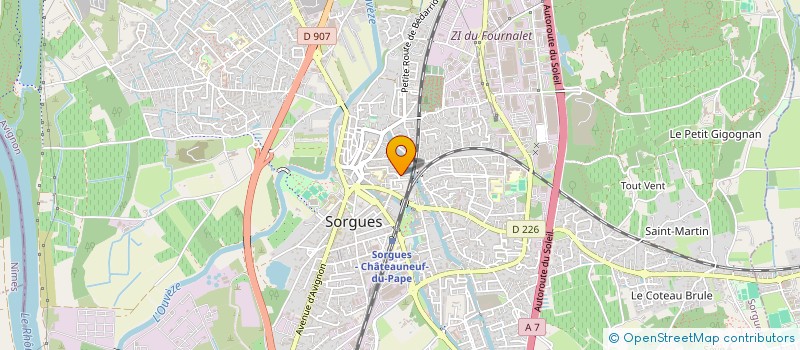 localisation de l'entreprise AZ MACONNERIE  SORGUES