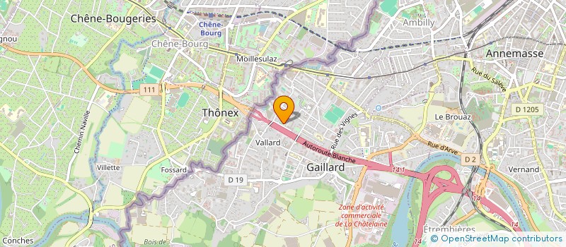 localisation de l'entreprise AZ MACONNERIE PREMIER ET SECOND OEUVRE  GAILLARD