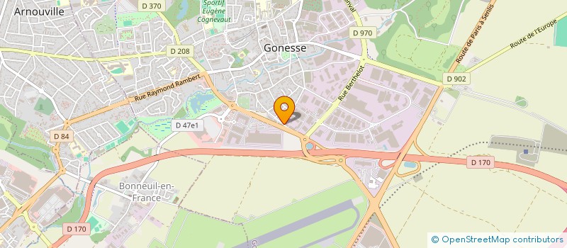 localisation de l'entreprise AZ METAL à GONESSE