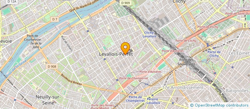 localisation de l'entreprise AZ@ NET PREST COPY 2000 à LEVALLOIS-PERRET