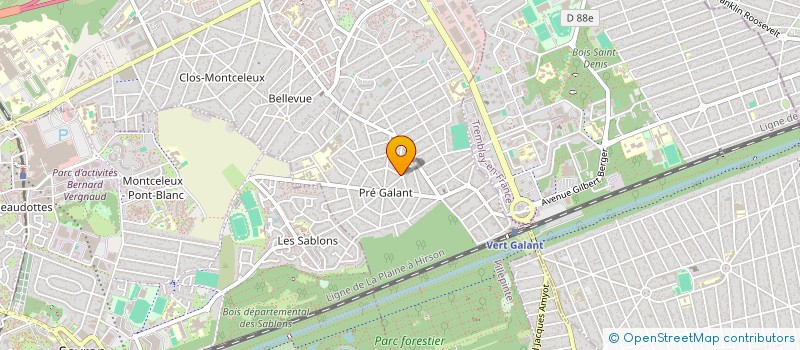 localisation de l'entreprise AZ NETTOYAGE à VILLEPINTE