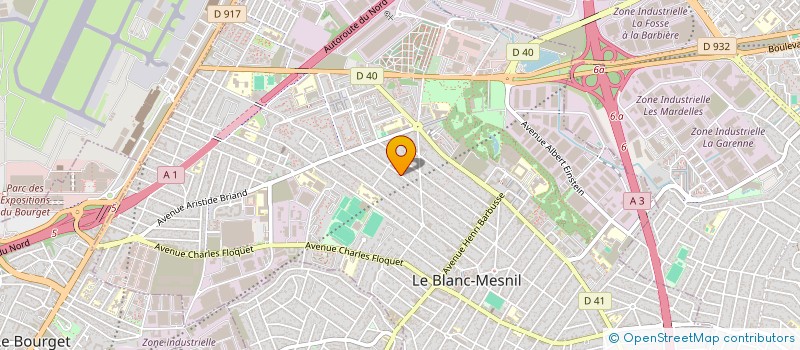 localisation de l'entreprise AZ PATRIMOINE à LE BLANC-MESNIL