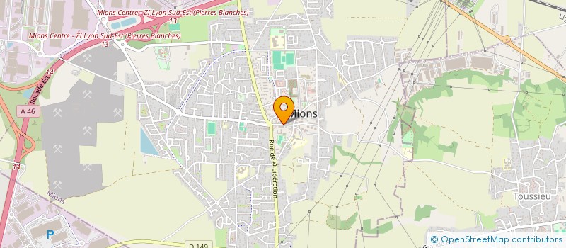 localisation de l'entreprise AZ PEINTURE  MIONS