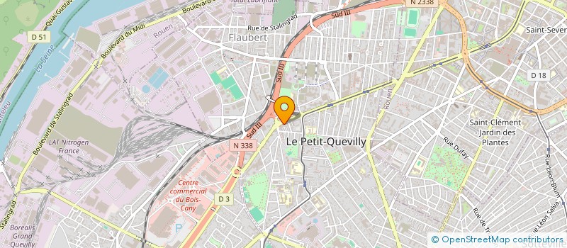 localisation de l'entreprise AZ PLOMBERIE CHAUFFAGE  LE PETIT-QUEVILLY