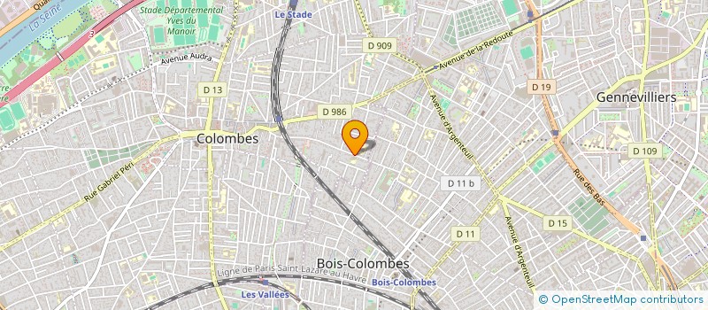 localisation de l'entreprise AZ PORTAGE à COLOMBES