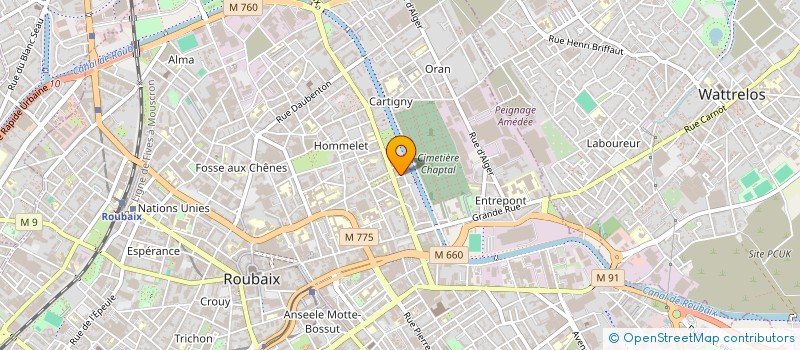 localisation de l'entreprise AZ POUR TOUS  ROUBAIX