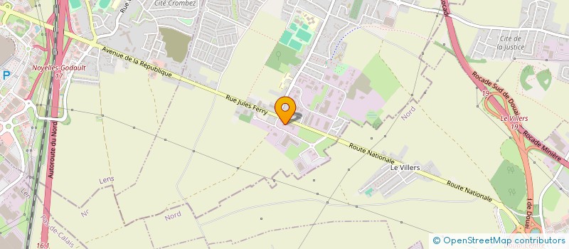 localisation de l'entreprise AZ PRINTERS  COURCELLES-LES-LENS