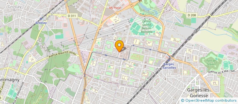 localisation de l'entreprise AZ PRO à SARCELLES