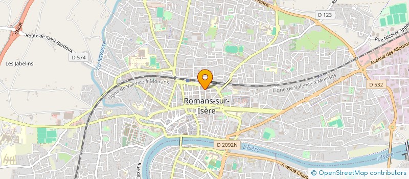 localisation de l'entreprise AZ PROFILS à ROMANS-SUR-ISERE