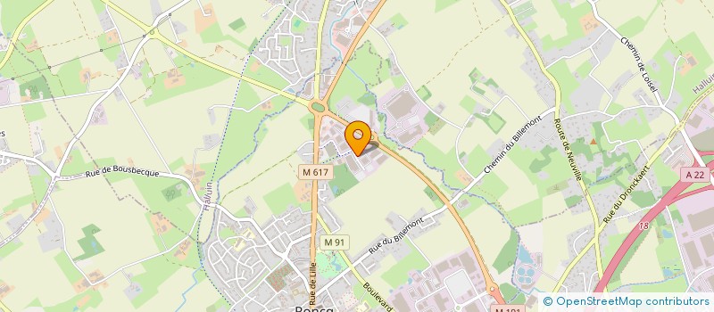 localisation de l'entreprise AZ PROJECT ENSEIGNE à RONCQ