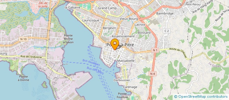 localisation de l'entreprise AZ PROMOTION  POINTE-A-PITRE