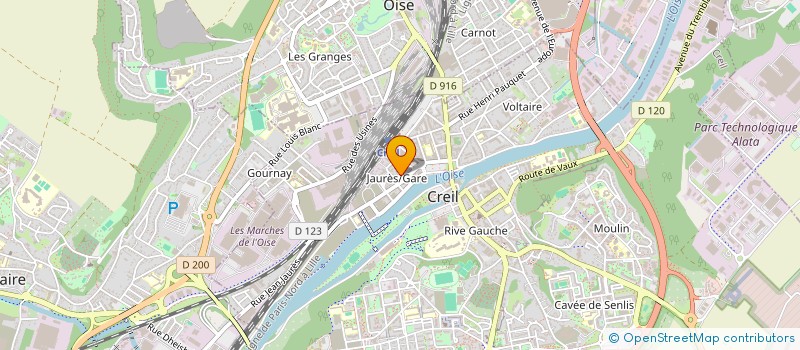 localisation de l'entreprise AZ & R  CREIL