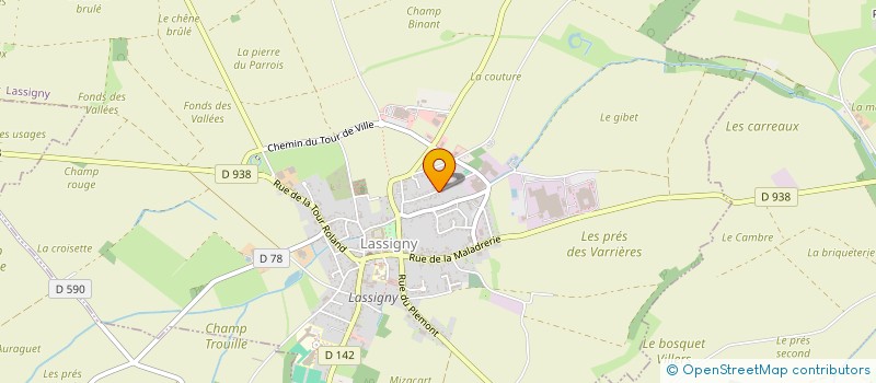 localisation de l'entreprise AZ RECEPTION à LASSIGNY