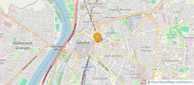 localisation de l'entreprise AZ RENO BAT  VALENCE