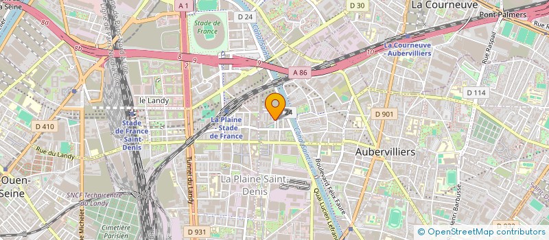 localisation de l'entreprise AZ RENOV  AUBERVILLIERS