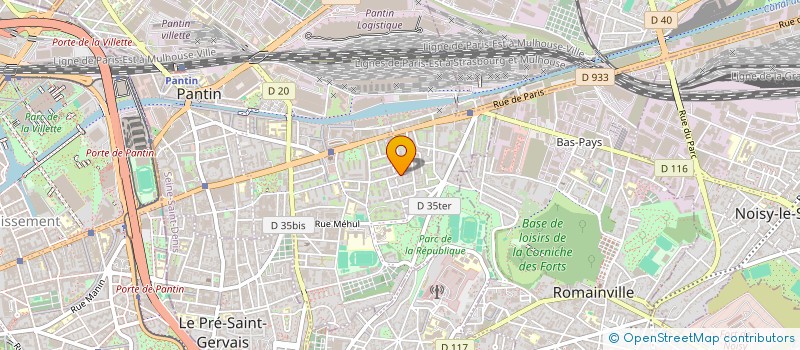 localisation de l'entreprise AZ RENOVATION  PANTIN