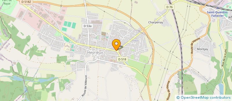 localisation de l'entreprise AZ RENOVATION  HEYRIEUX