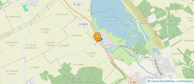 localisation de l'entreprise AZ RENOVATIONS à ECLUZELLES