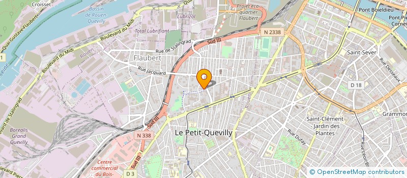 localisation de l'entreprise AZ RENOVATIONS ET CONSTRUCTIONS TOUS CORPS D ETAT à LE PETIT-QUEVILLY