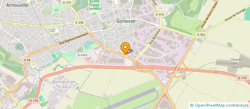 localisation de l'entreprise AZ RENT à GONESSE