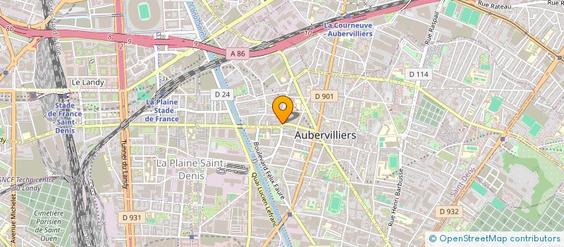 localisation de l'entreprise AZ S.A.S.U. à AUBERVILLIERS