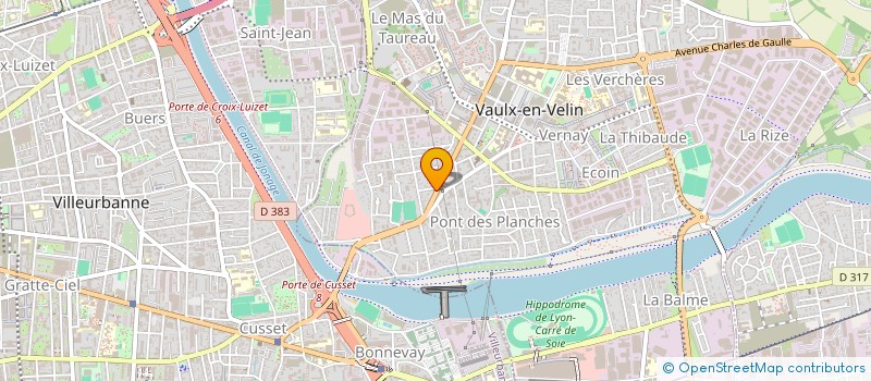 localisation de l'entreprise AZ SARL  VAULX-EN-VELIN