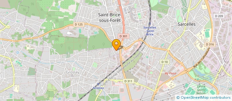 localisation de l'entreprise AZ SECUR à SAINT-BRICE-SOUS-FORET