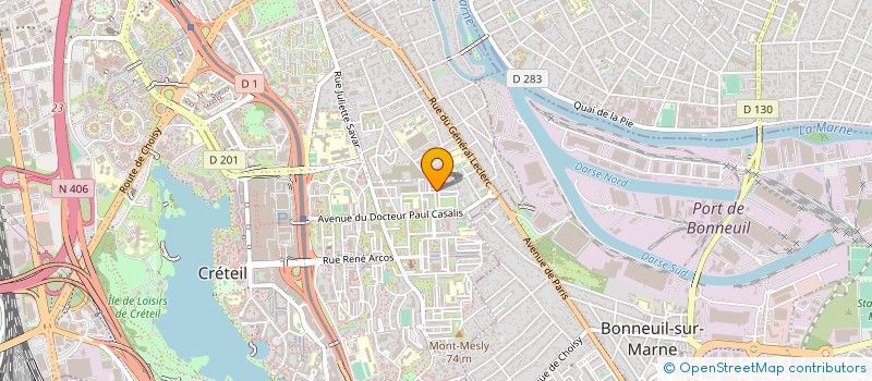 localisation de l'entreprise AZ SECURITE PRIVEE à CRETEIL