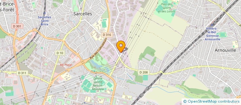 localisation de l'entreprise AZ SECURITE PRIVEE à SARCELLES