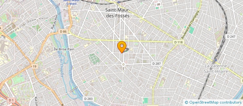 localisation de l'entreprise AZ SERVICES  SAINT-MAUR-DES-FOSSES