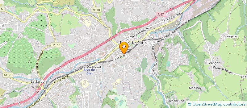 localisation de l'entreprise AZ STRUCTURE à RIVE-DE-GIER