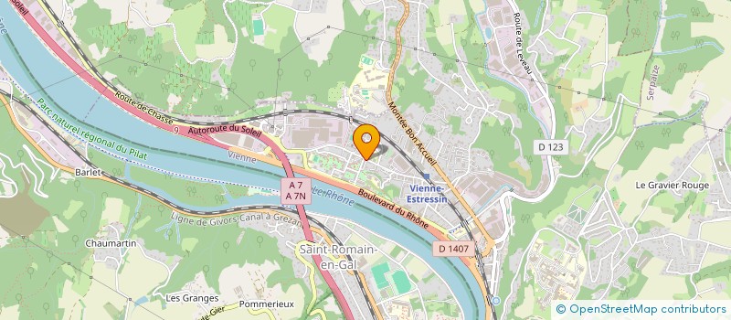 localisation de l'entreprise AZ STRUCTURES à VIENNE