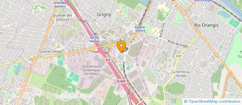 localisation de l'entreprise AZ T.P.P.  GRIGNY