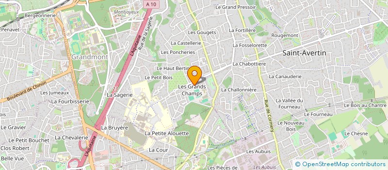 localisation de l'entreprise AZ TAXI  SAINT-AVERTIN