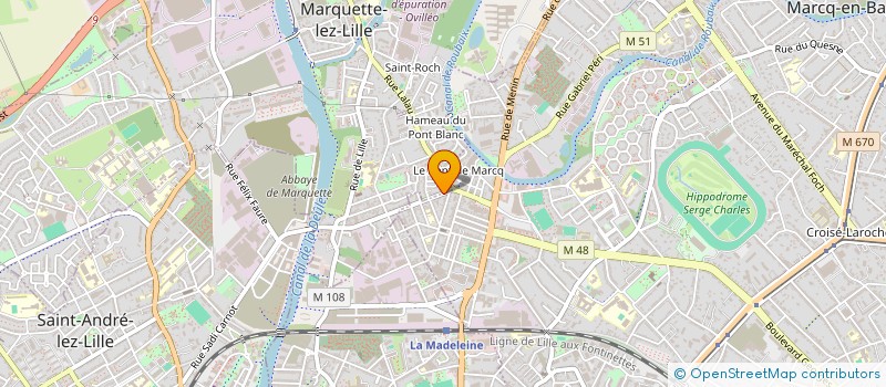 localisation de l'entreprise AZ TELECOM à MARCQ-EN-BARŒUL