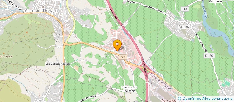 localisation de l'entreprise AZ TEXTILES  CLERMONT L'HERAULT