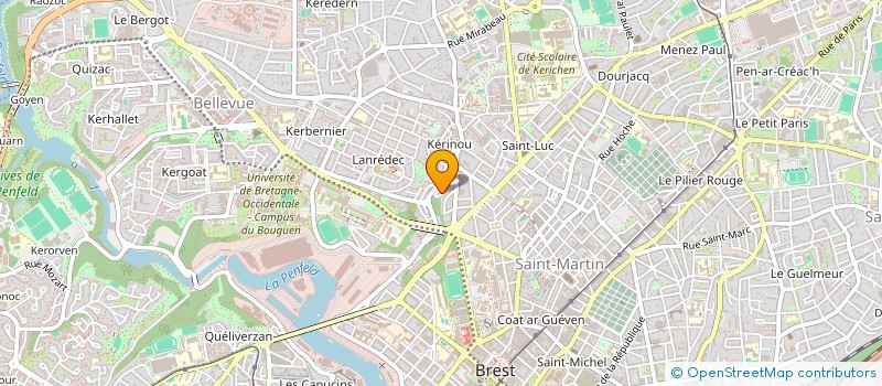 localisation de l'entreprise AZ TIME à BREST