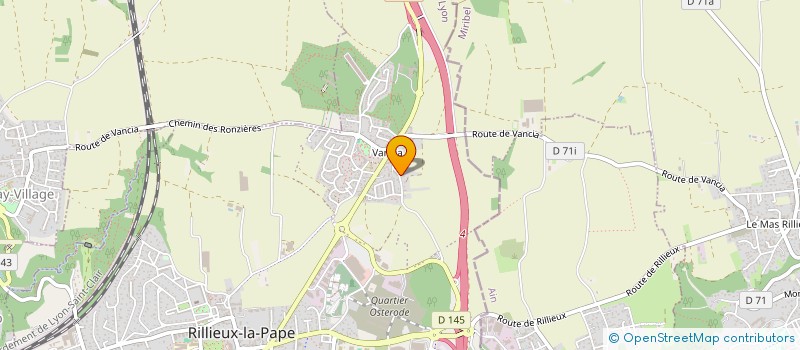 localisation de l'entreprise AZ TRANS à RILLIEUX-LA-PAPE