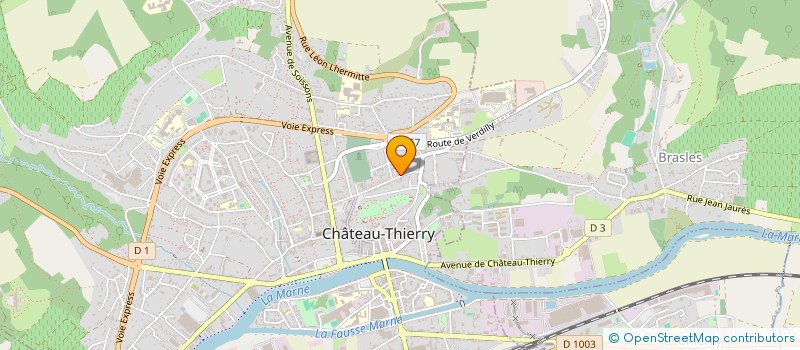 localisation de l'entreprise AZ TRANSFERT à CHATEAU-THIERRY