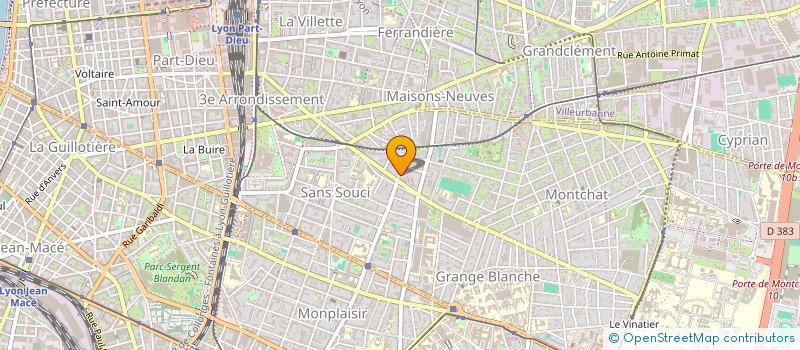 localisation de l'entreprise AZ TRANSPORT  LYON