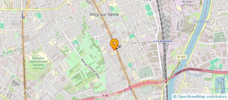 localisation de l'entreprise AZ TRANSPORT à VITRY-SUR-SEINE