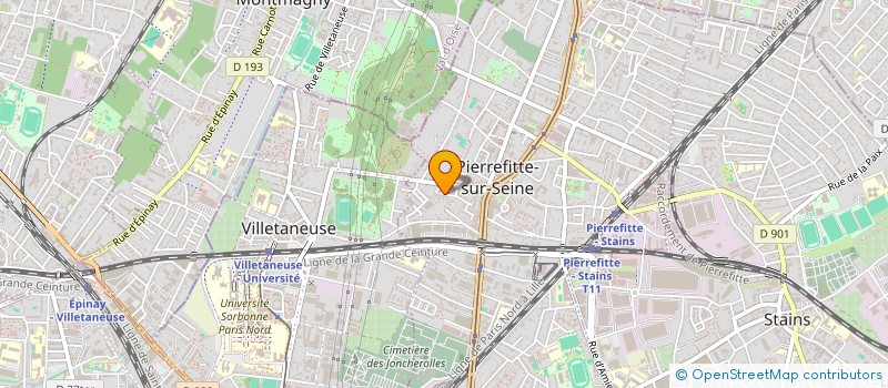 localisation de l'entreprise AZ TRANSPORT à PIERREFITTE-SUR-SEINE
