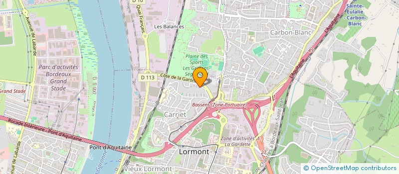 localisation de l'entreprise AZ TRANSPORT  LORMONT