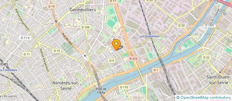localisation de l'entreprise AZ TRANSPORT ET SERVICES à GENNEVILLIERS