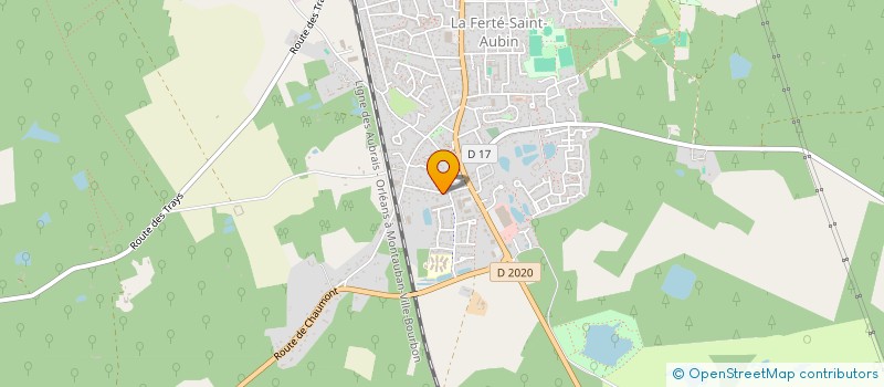 localisation de l'entreprise AZ TRANSPORTS à LA FERTE-SAINT-AUBIN