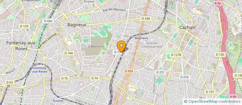 localisation de l'entreprise AZ TRANSPORTS à BAGNEUX