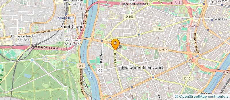 localisation de l'entreprise AZ WEALTH MANAGEMENT à BOULOGNE-BILLANCOURT