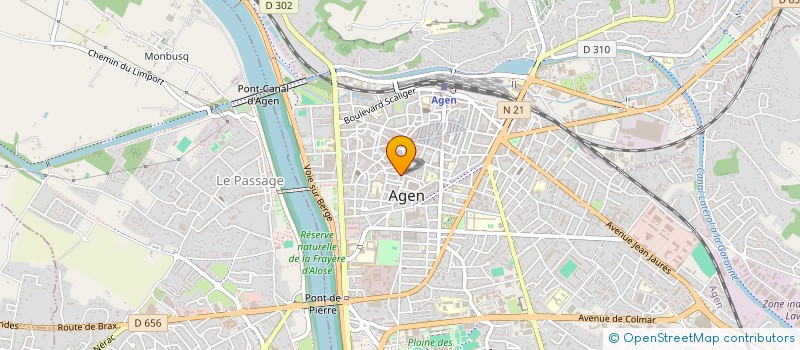 localisation de l'entreprise AZ WORLD PORTAGE  AGEN