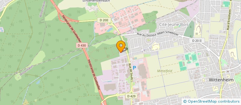 localisation de l'entreprise AZ1  WITTENHEIM