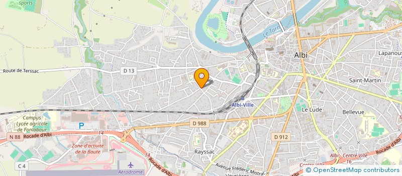 localisation de l'entreprise AZ22 à ALBI